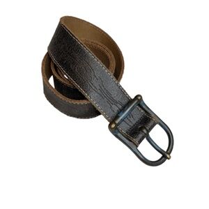 Leather Belt With Embossed Design